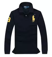 polo coupe classique en coton tee shirt yellow pony